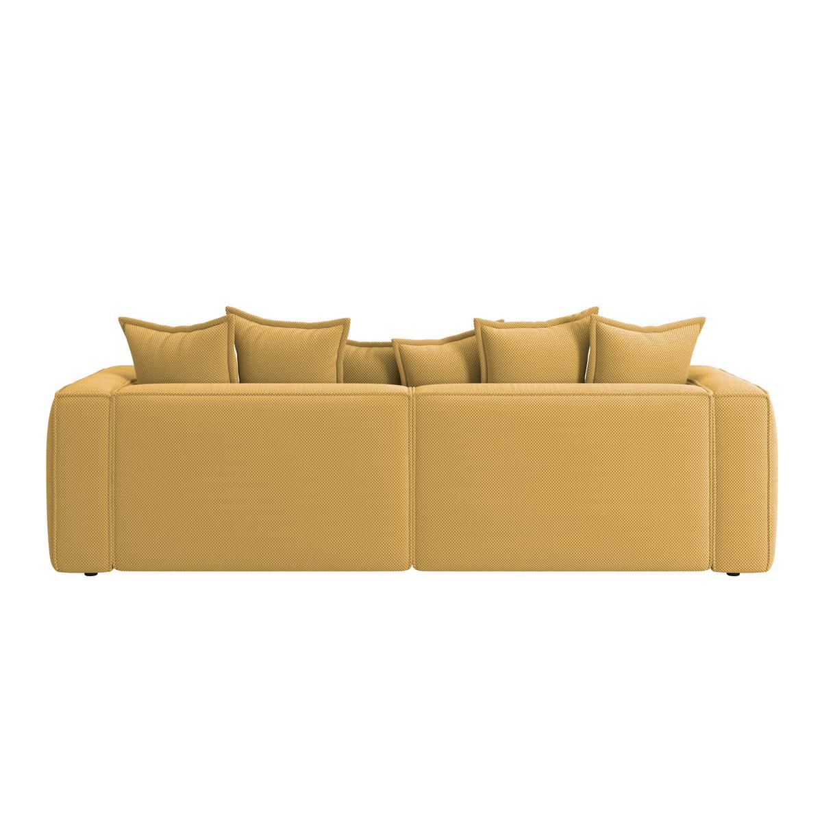 Bigsofa Cowboy - Senfgelb/Schwarz, MODERN, Textil (280/72/109cm)
