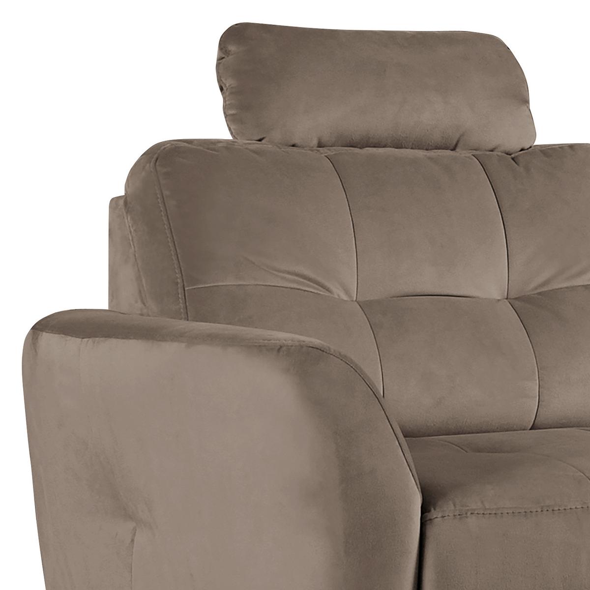 Ecksofa Nordic, Beige S: 238x168 cm - Beige/Buchefarben, Design, Textil (238/168cm) - Livetastic