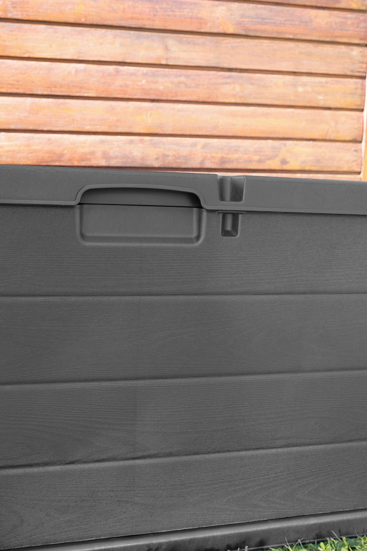 Kissenbox Alpha - Anthrazit, MODERN, Kunststoff (118/59/57cm) - Luca Bessoni