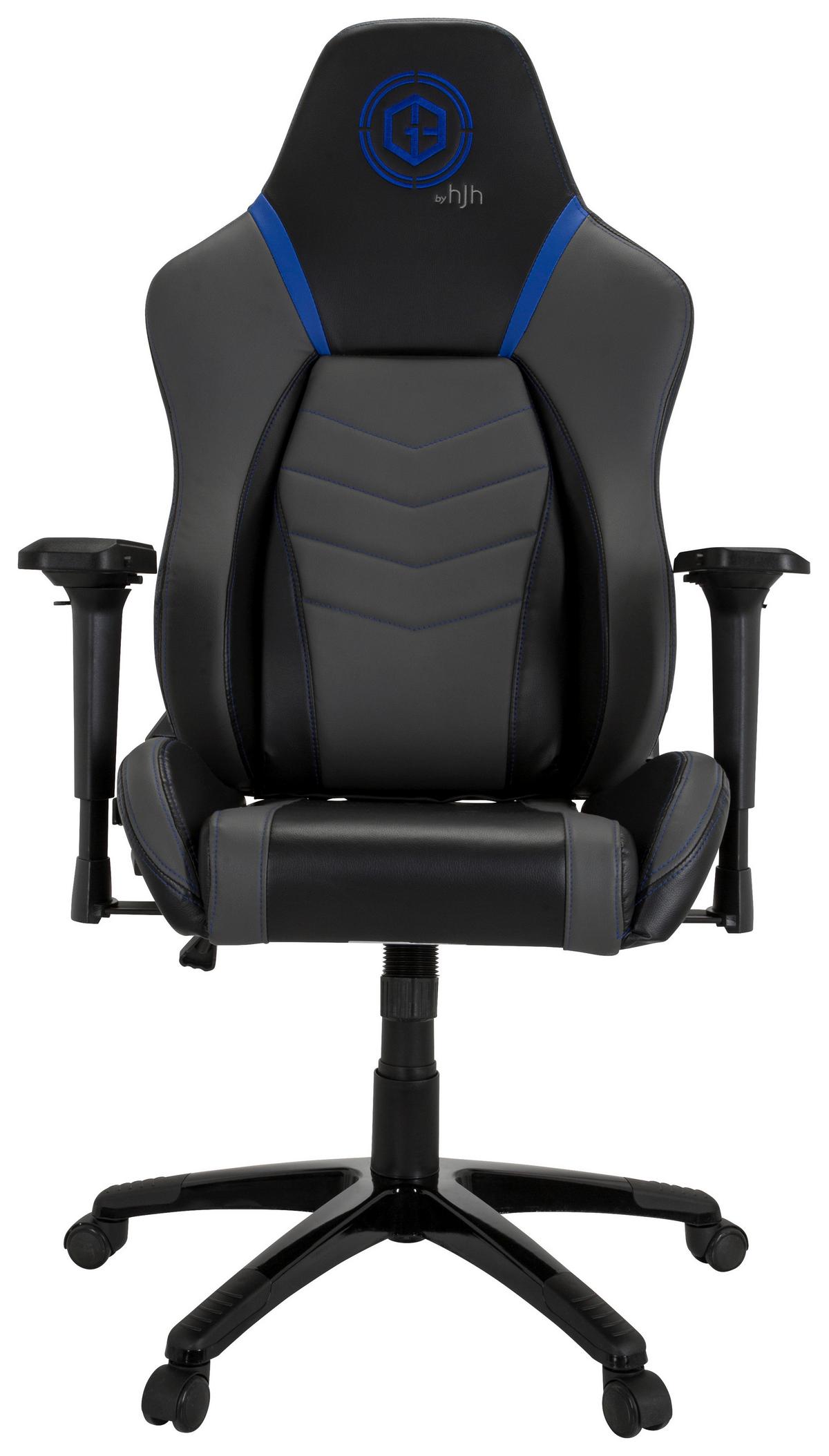 Gamingstuhl Gamebreaker Polarys I Blau/grau/schwarz - Blau/Schwarz, MODERN, Kunststoff/Textil (74/133/62cm) - MID.YOU
