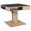 Couchtisch höhenverstellbar mit Ablagefach Belcanto - Wildeiche/Schwarz, Basics, Holzwerkstoff (65/52-77/65cm) - P & B