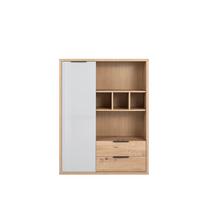 Komód Velata110x145,4 Cm - tölgyfa színű/antracit, Modern, faalapú anyag (110/145,4/35,3cm)