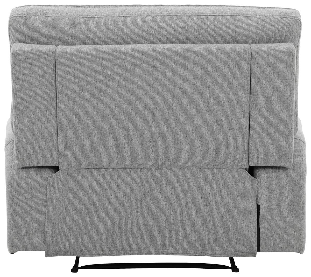 Relax Fotel Texas - világosszürke, Basics, textil/fa (122/106/102cm) - MID.YOU