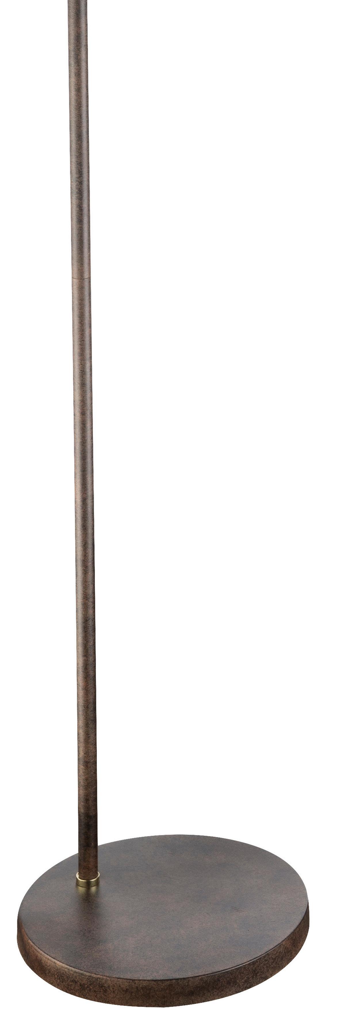 Stehlampe Gildo Goldfarben/rostfarben - Rostfarben/Goldfarben, Trend, Metall (50/23/155cm) - Globo