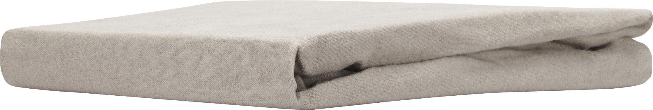 Spannleintuch Regina 100x200 cm - Taupe, KONVENTIONELL, Textil (90-100/200cm) - Ombra