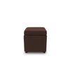 Hocker Looks Iii - Dunkelbraun/Schwarz, Design, Textil (45/47/45cm) - LOOKS by W.Joop