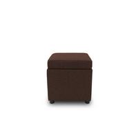 Hocker Looks IIi - Dunkelbraun/Schwarz, Design, Textil (45/47/45cm) - LOOKS by W.Joop