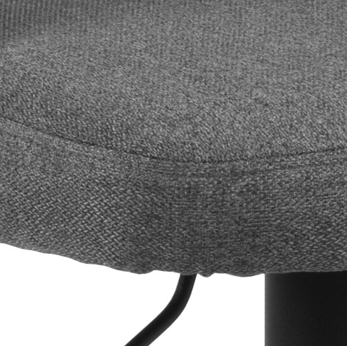 Barhocker höhenverstellbar Lucy Dunkelgrau - Dunkelgrau/Schwarz, MODERN, Holz/Textil (47/113/50,5cm) - MID.YOU
