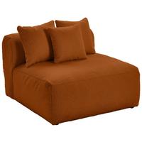 Modul Sofa Bloom 2er Sofa B: 100 cm Rostfarben - Rostfarben, Trend, Textil (100/70/122cm) - Livetastic
