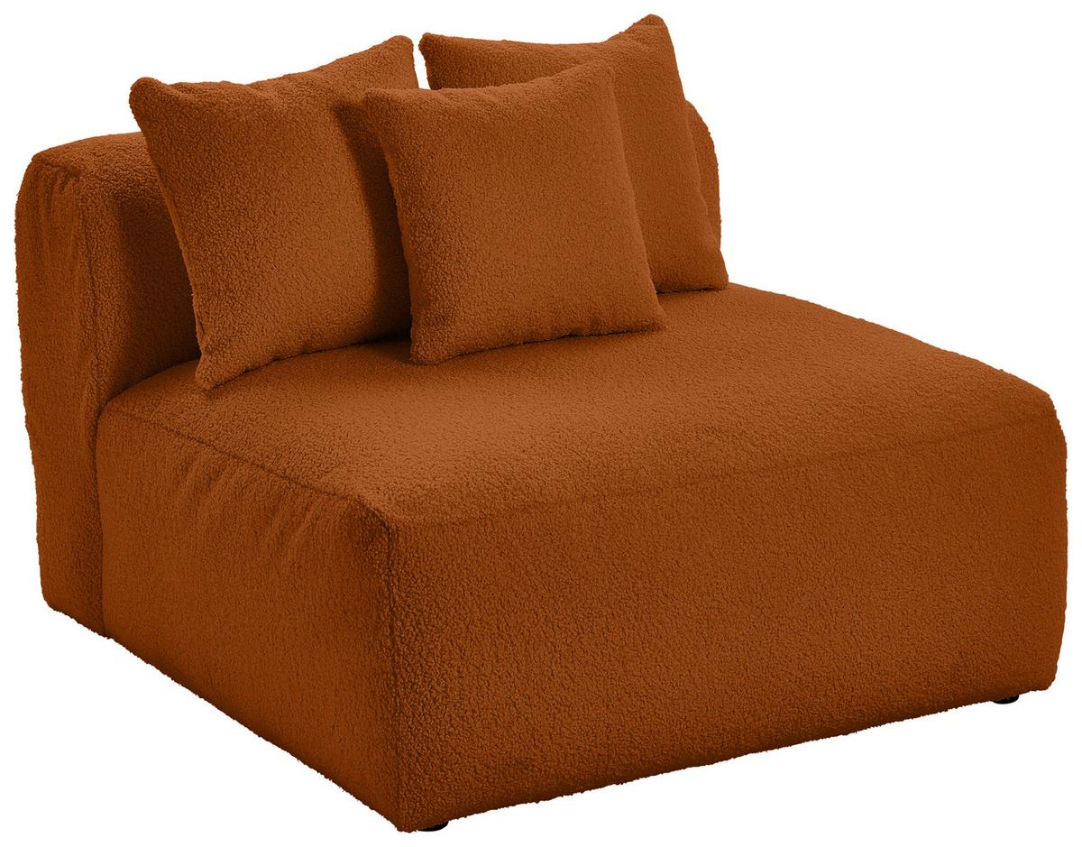 Modul Sofa Bloom 2er Sofa B: 100 cm Rostfarben - Rostfarben, Trend, Textil (100/70/122cm) - Livetastic