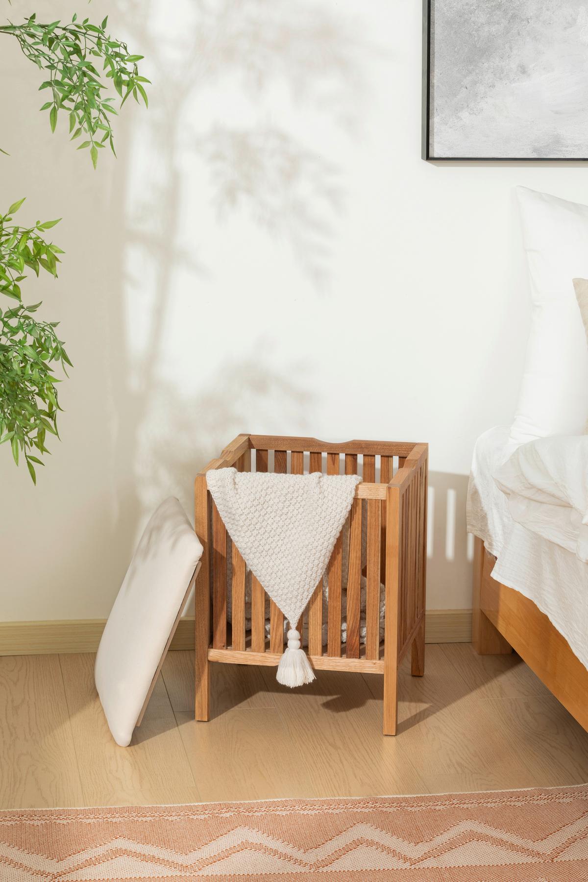 Badhocker Miguel - Naturfarben, KONVENTIONELL, Holz/Holzwerkstoff (39/39/52cm) - James Wood