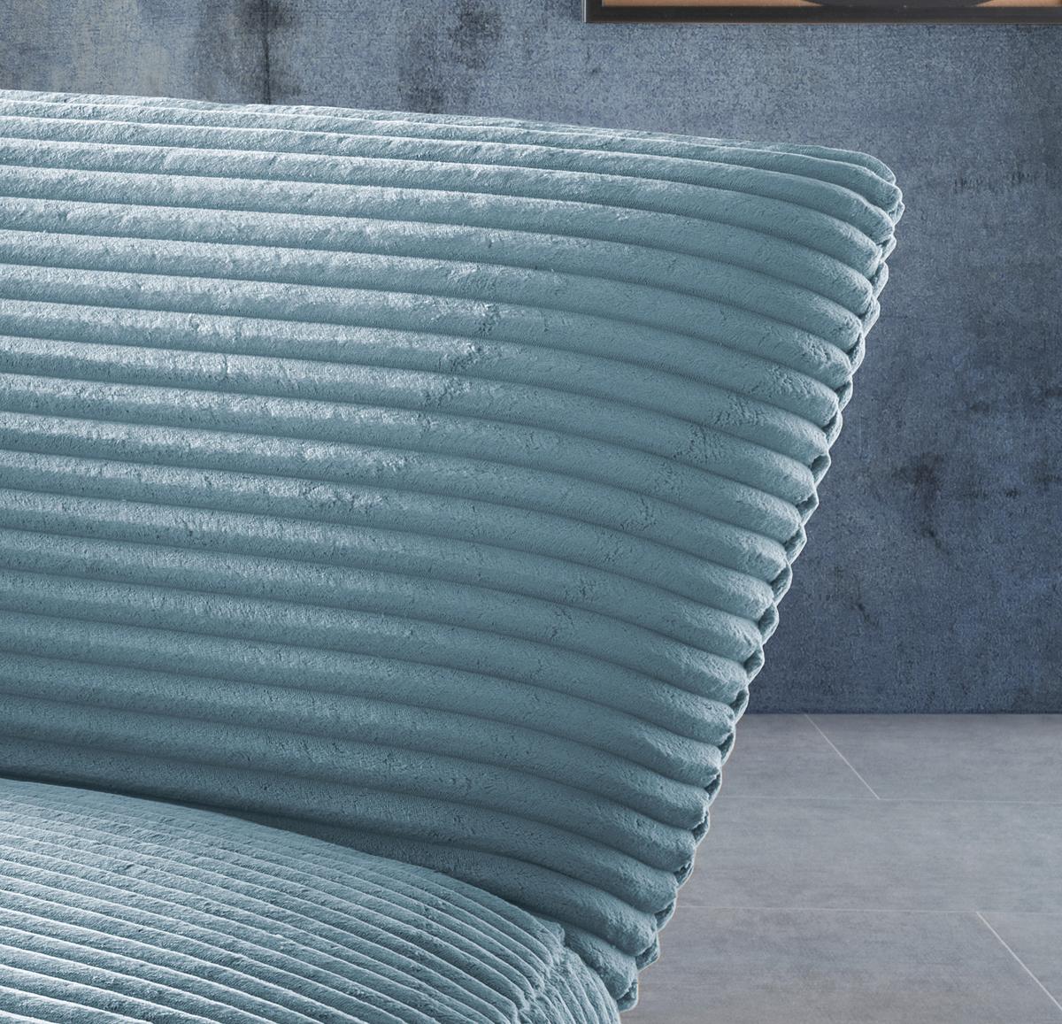 Xxl-sessel Cremallo Hellblau Wippfunktion, Drehbar, B: 95cm - Schwarz/Hellblau, Trend, Textil (95/77/94cm) - Livetastic