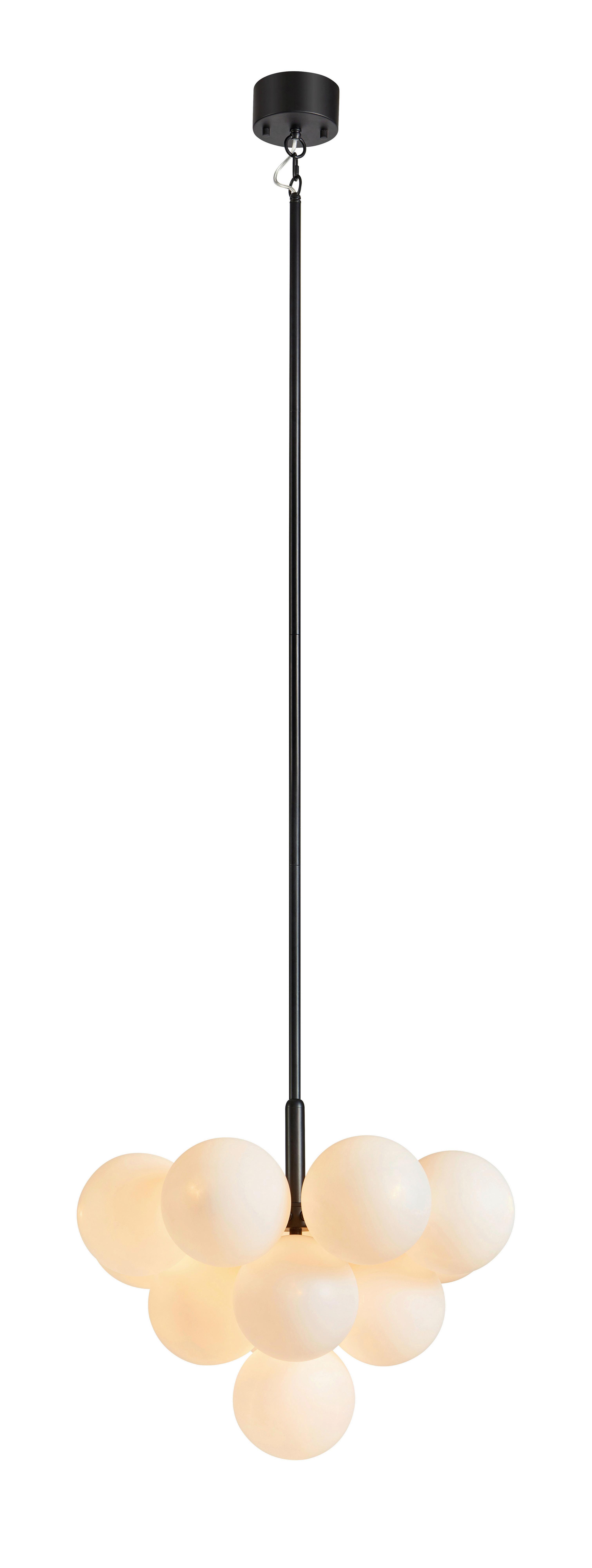 Hängeleuchte Merlot - Schwarz/Weiß, Basics, Glas/Metall (56/45cm) - Markslöjd