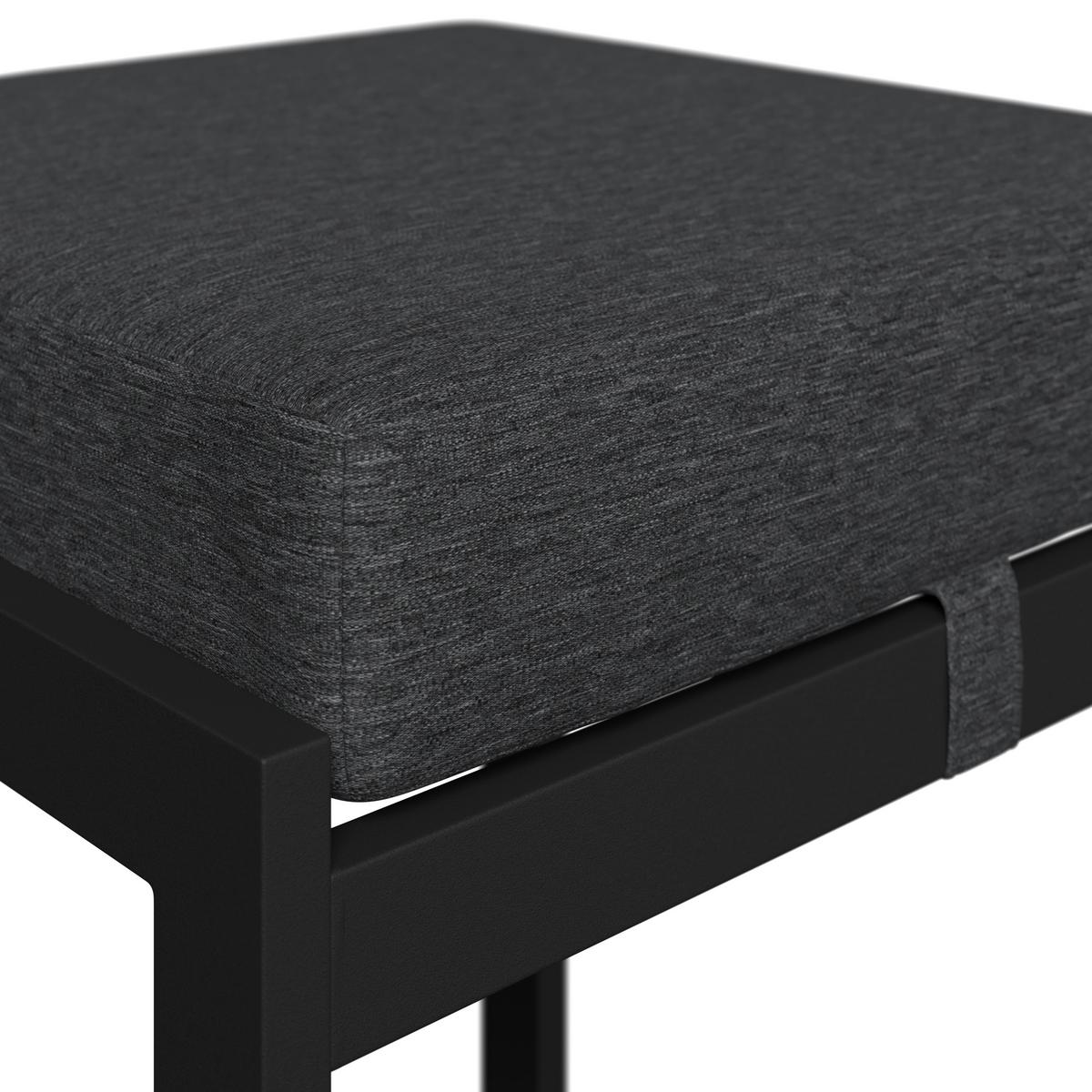 Loungegarnitur Lorca - Anthrazit/Naturfarben, MODERN, Kunststoff/Textil (158/217cm) - Beldano