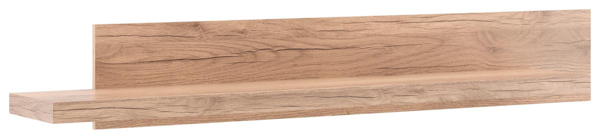 Wohnkombination Modern 4-tlg. Mit Led Vancouver Eiche Dekor - Eichefarben, MODERN, Glas/Holzwerkstoff (342/198/44cm)