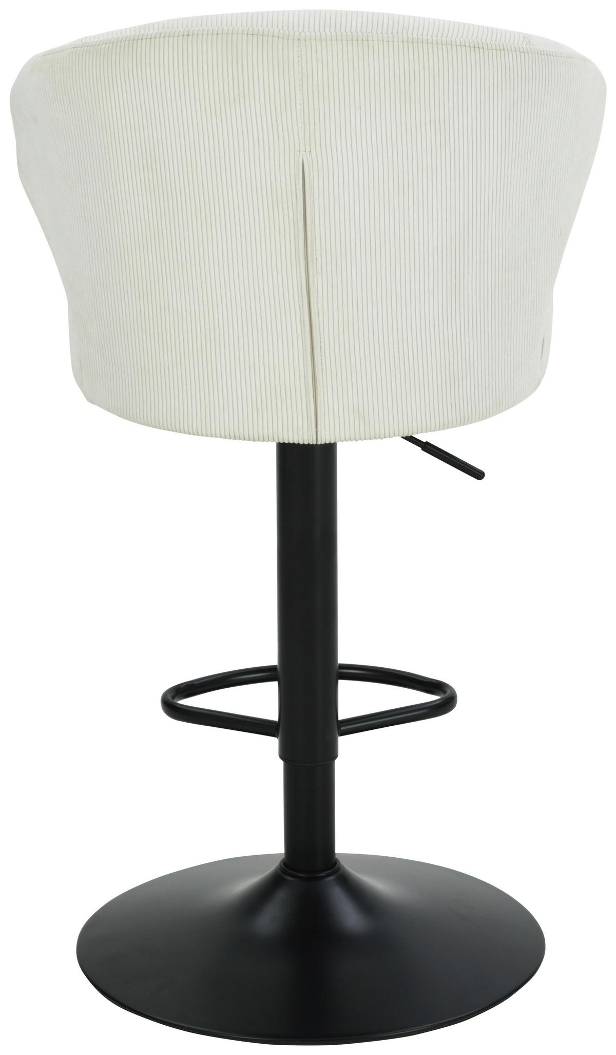 BAROVÁ ŽIDLE JANA CORD - černá/béžová, Moderní, kov/dřevo (54/110,5/93,5/56cm) - Based