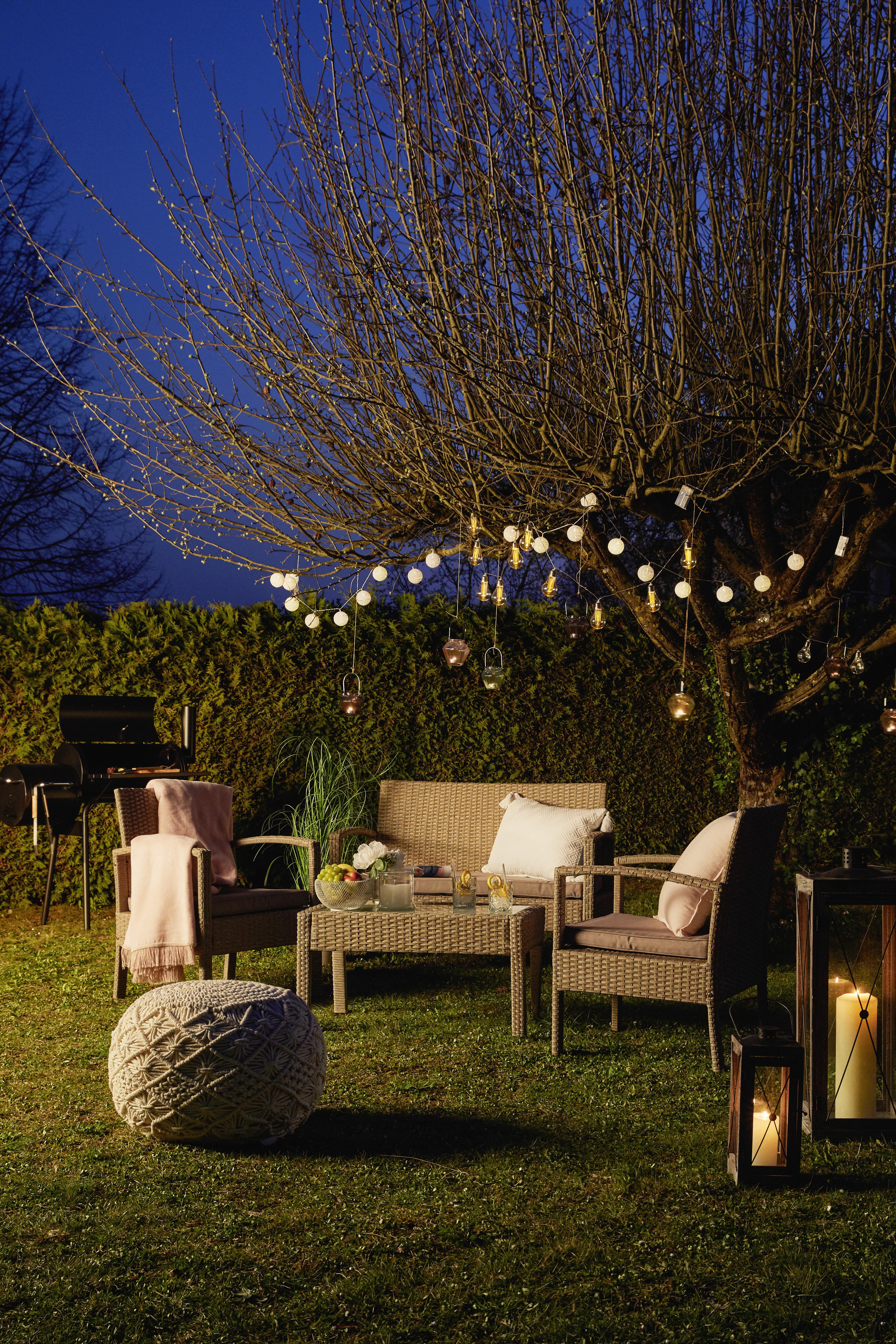 Světelný Řetěz Schnurli Max. 0,06 Watt, 1,7m - bílá, Romantický / Rustikální, plast (6/170cm) - Modern Living