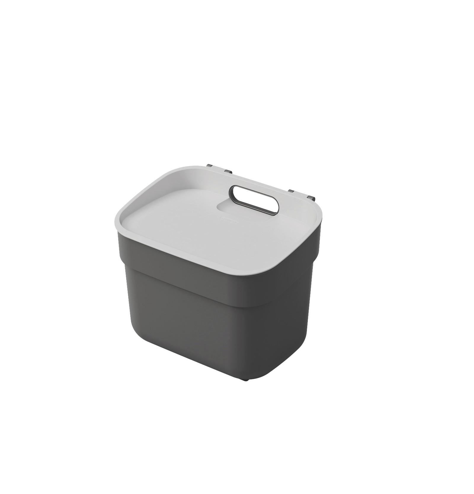 Odpadkový kôš CURVER READY TO COLLECT 5L - tmavosivá, Basics, plast (18,6/20,3/25cm) - Curver