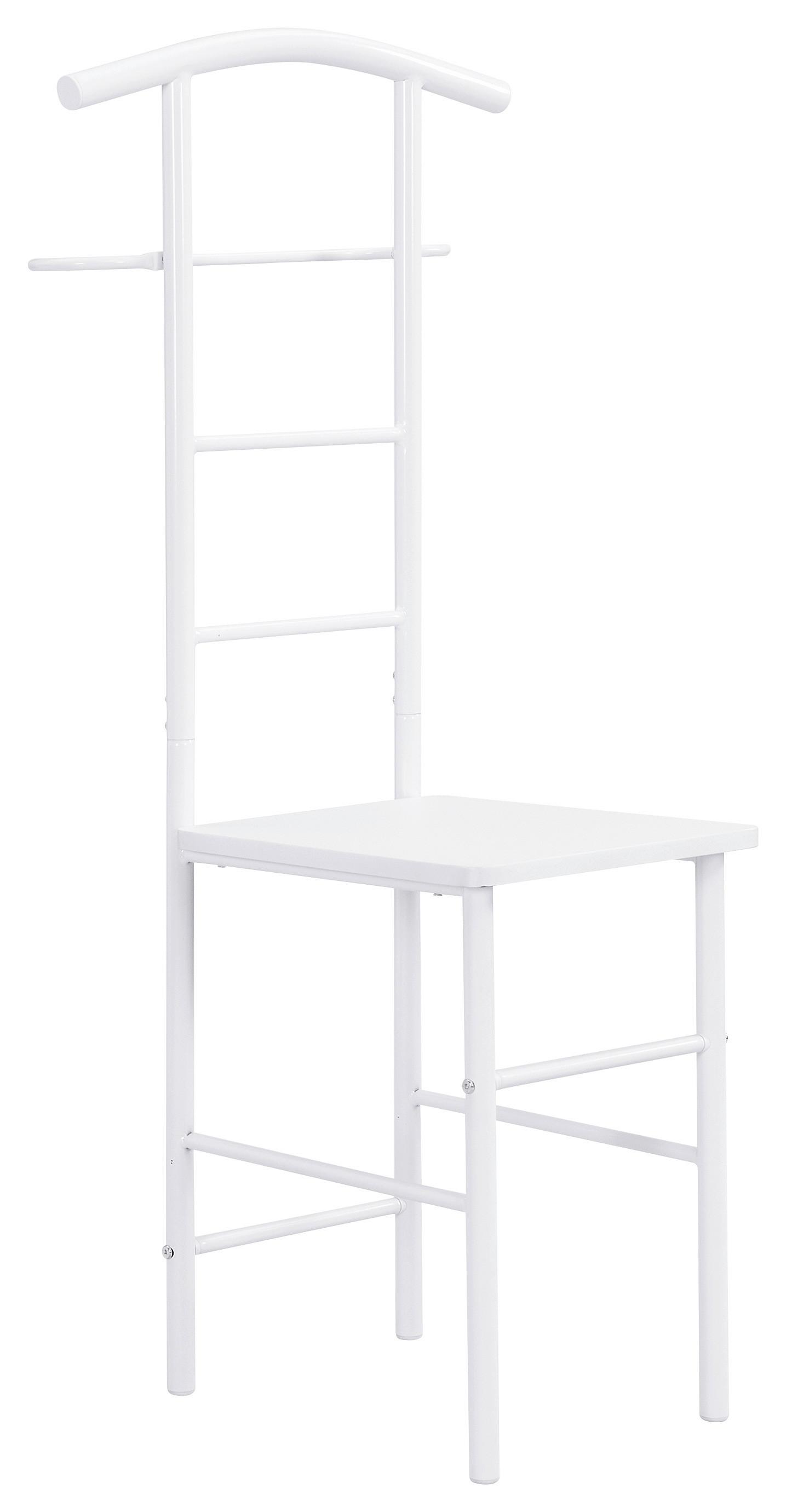 VEŠIAK NA ODEVY RALPH - biela, Konventionell, kov/kompozitné drevo (30/107/45cm) - Mömax
