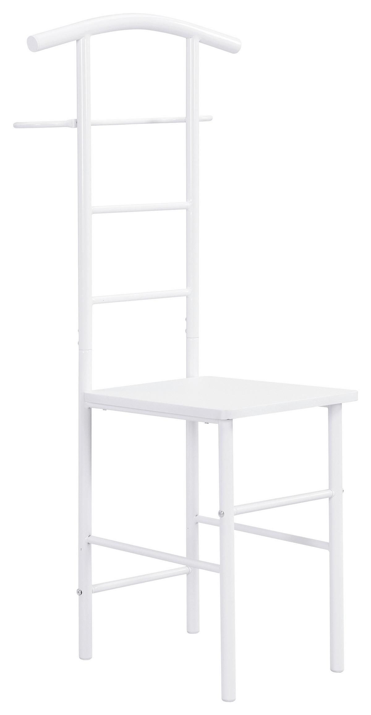 VEŠIAK NA ODEVY RALPH - biela, Konventionell, kov/kompozitné drevo (30/107/45cm) - Mömax