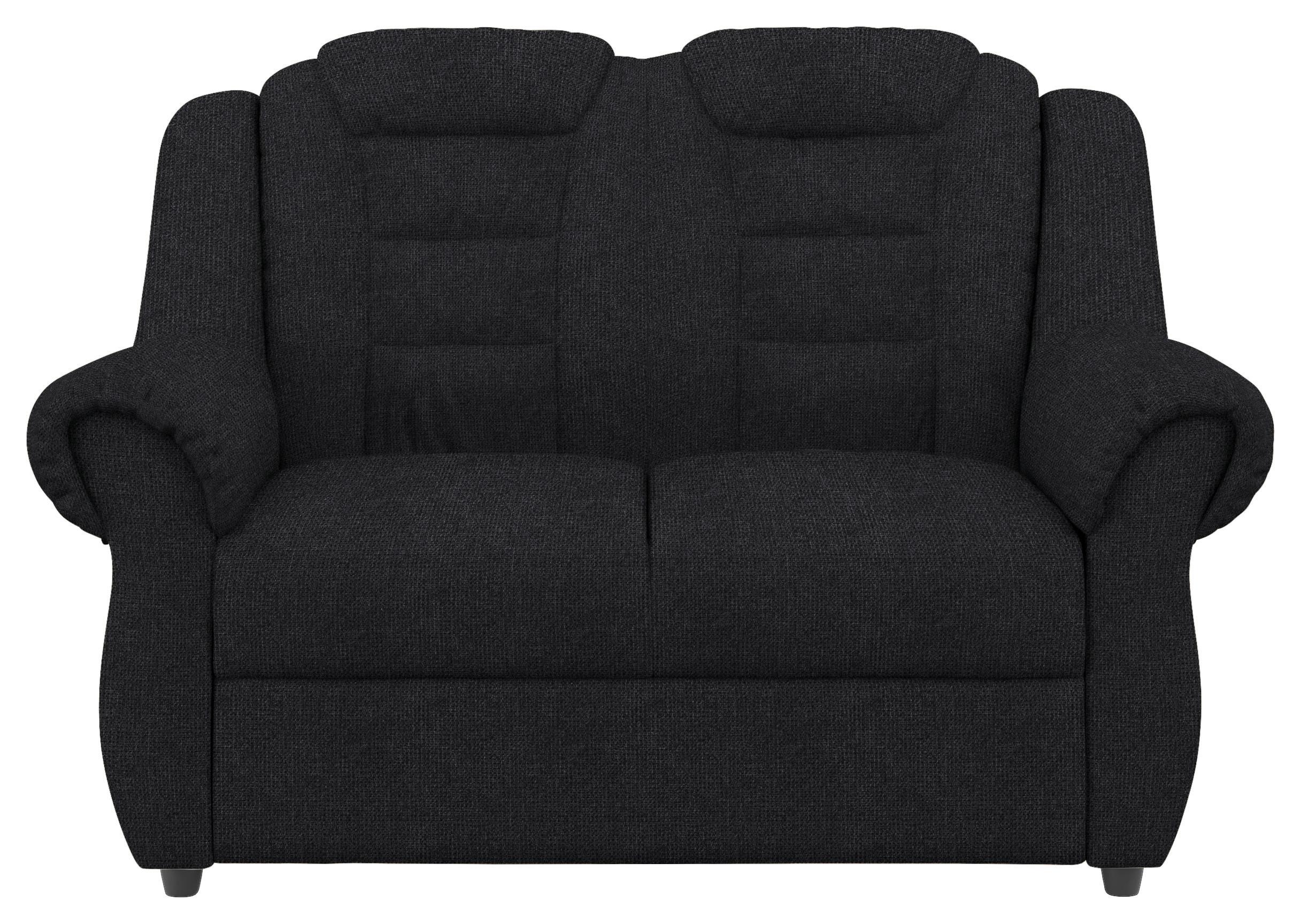 2-Sitzer-Sofa Boston Schwarz Chenille