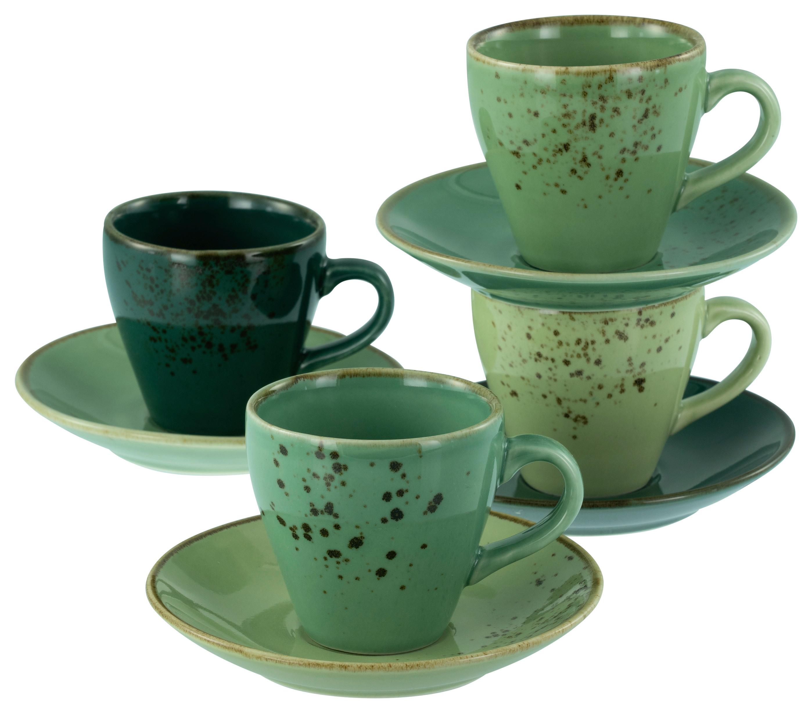 Tassenset Nature Collection Green Life, 8--Teilig.,  Grün - Grün, Design, Keramik - Creatable