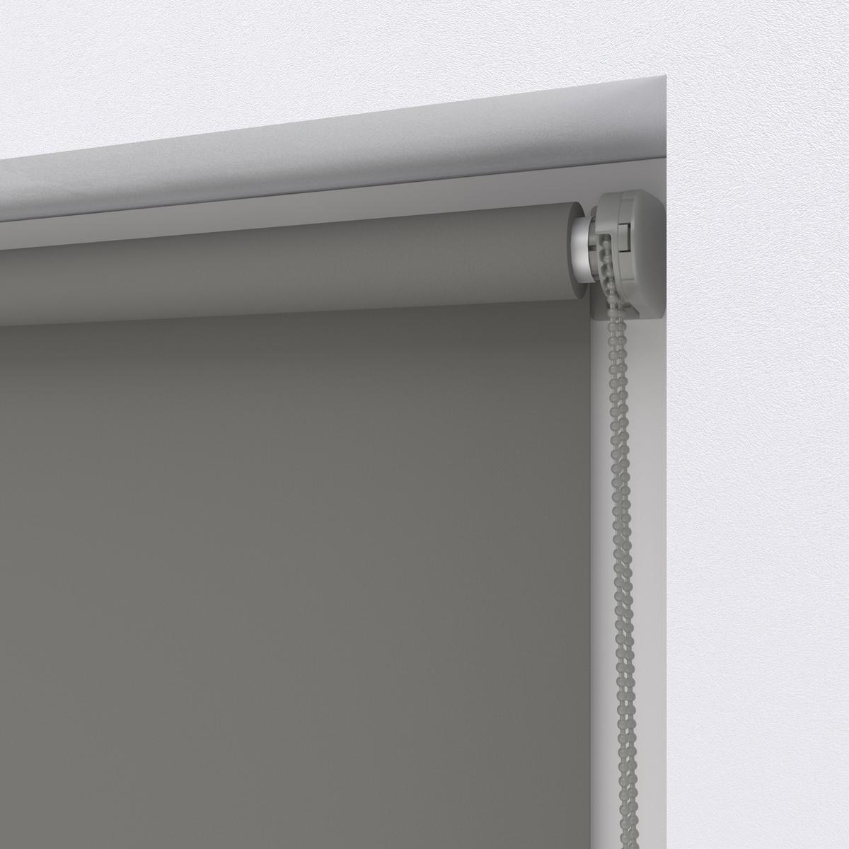 Verdunkelungsrollo 90x220 Cm Mit Kettenzug - Hellgrau/Grau, Basics, Kunststoff (90/220cm)