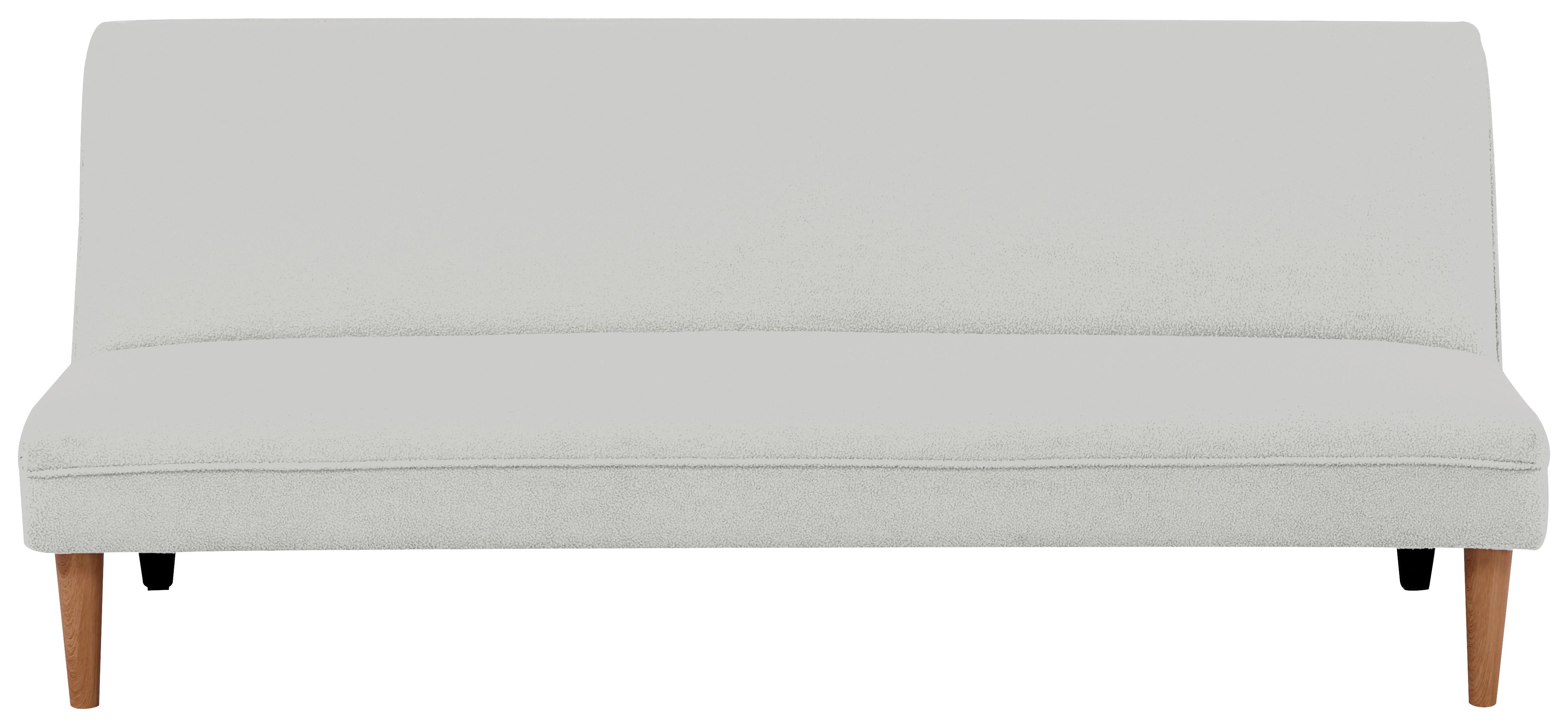 Rozkládací pohovka ZERR, buklé, bílá - bílá/černá, Moderní, dřevo/textil - P & B