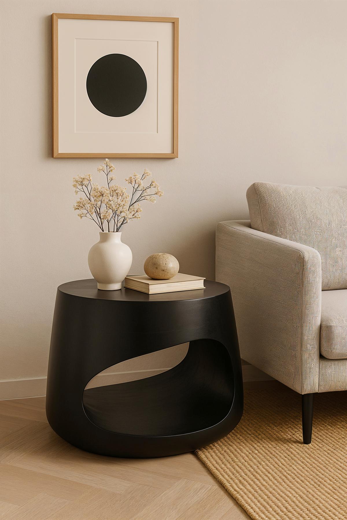 Couchtisch Schwarz B: 75 cm - Schwarz, Design, Holz (75/75/38cm) - MID.YOU