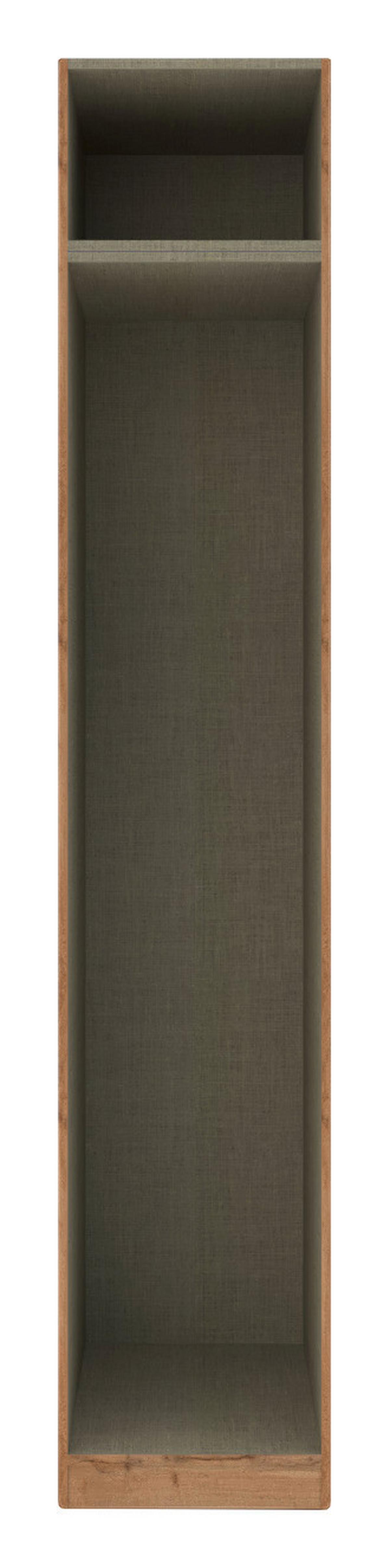 KORPUS ŠATNÍ SKŘÍNĚ UNIT - dub wotan/jílová barva, Moderní, kompozitní dřevo (45,6/242,2/56,5cm) - Ondega