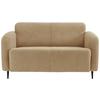 2-sitzer-sofa Marone Creme Teddystoff - Creme/Schwarz, MODERN (140/76/90cm) - Livetastic