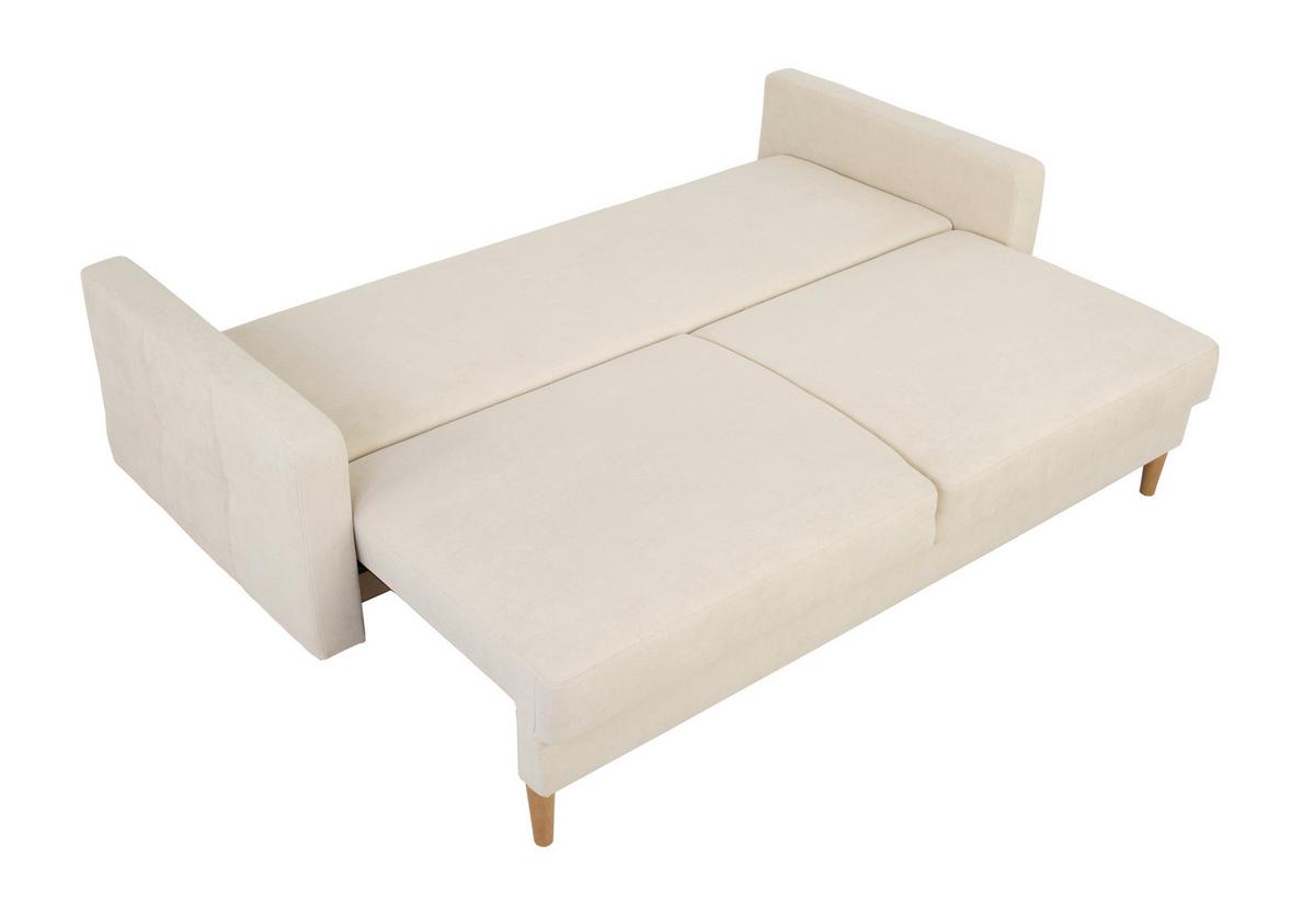 Schlafsofa Noret Beige B: 222cm - Beige/Buchefarben, Design, Textil (222/93/99cm) - MID.YOU
