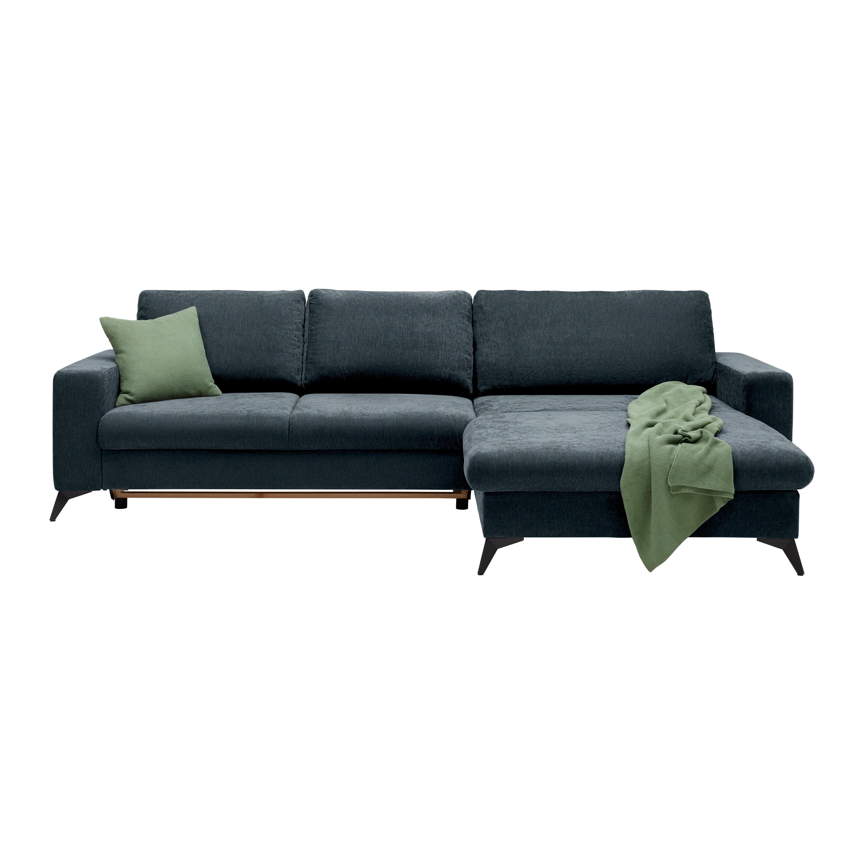 Rohová sedačka SUNNY, oboustranná, petrolejová - petrolej, Moderní, textil (290/87/178cm) - Mömax
