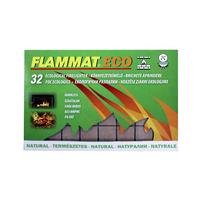 Grill És Kandalló Alágyújtós Flammat Eco 32 Darabos - szürkészöld, Basics, természetes anyagok