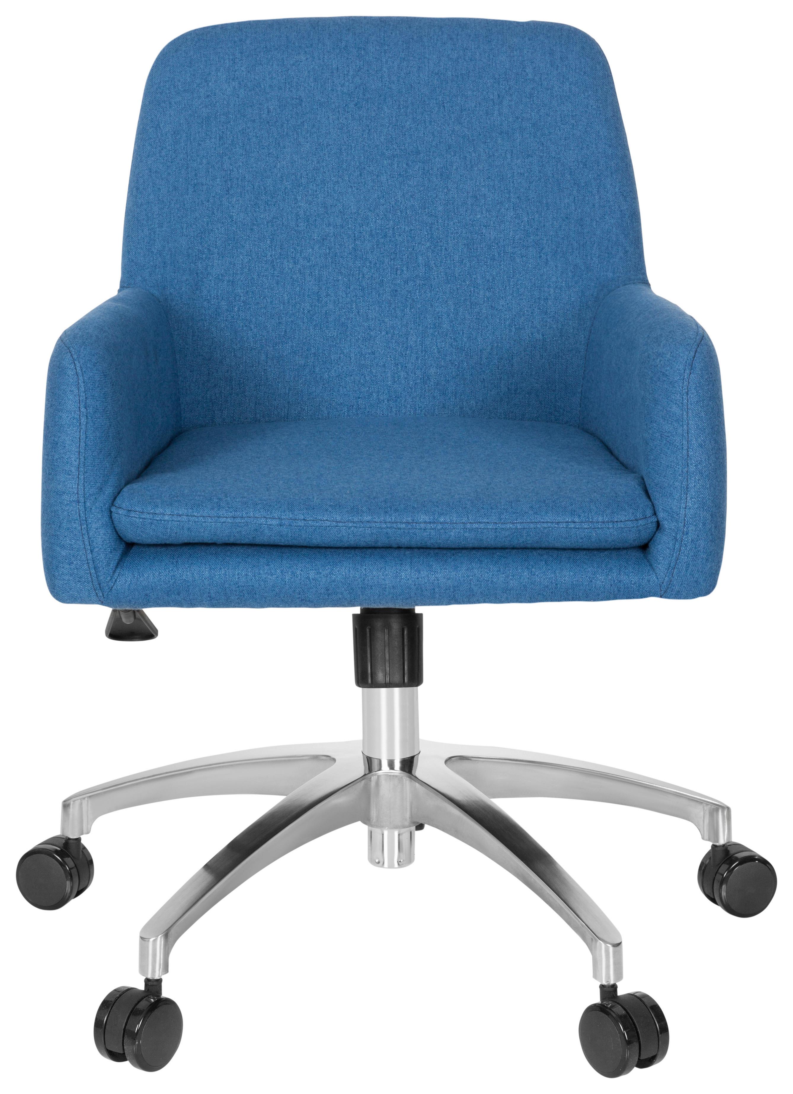 Bürostuhl Shake 400 Blau Bis 110 Kg - Blau/Silberfarben, Basics, Kunststoff/Textil (53/82/62cm) - MID.YOU