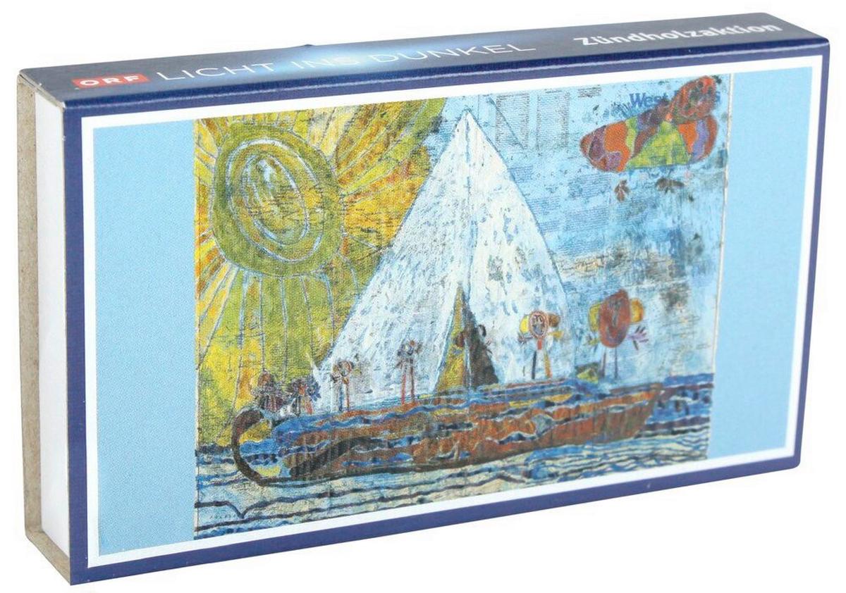 Anzünder 59024 "licht Ins Dunkel" - Blau/Multicolor, KONVENTIONELL, Holz/Papier (11/6,5/2cm)