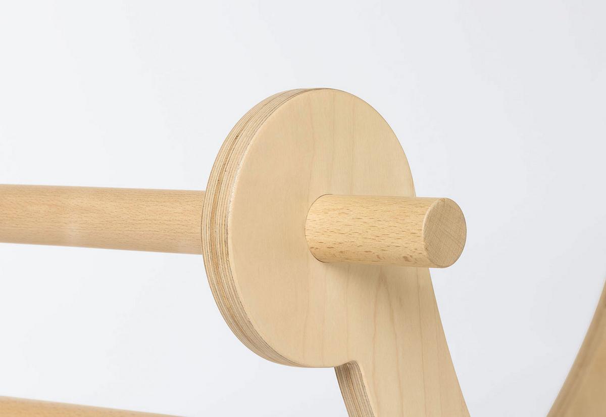 Kletterbogen und Wippe Kari - Birkefarben/Buchefarben, Basics, Holz (104/46cm) - Pinolino