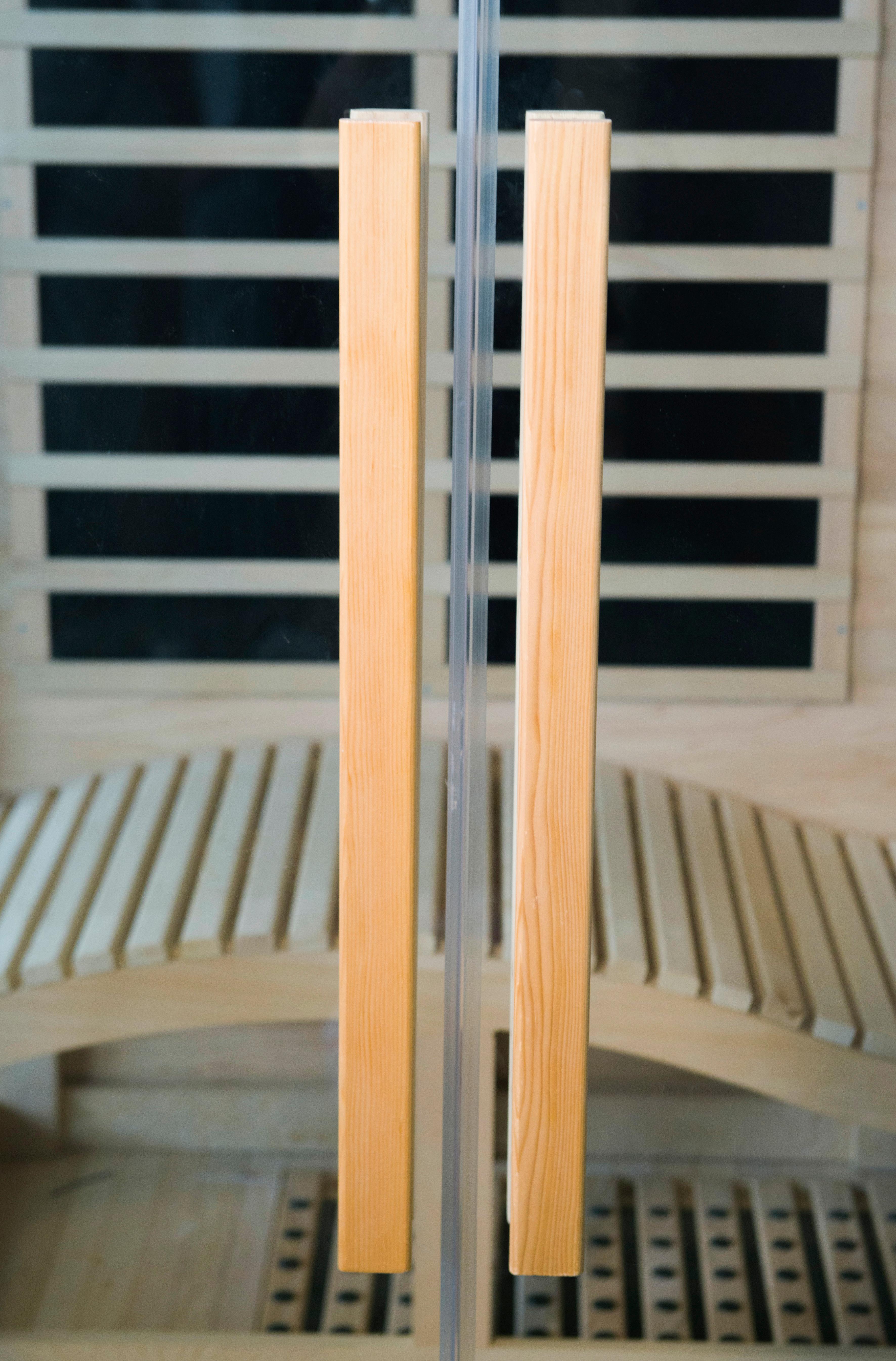 Infrarotkabine 1 Person 175x135x190 cm Hemlock - Basics, Holz (175/135/190cm)