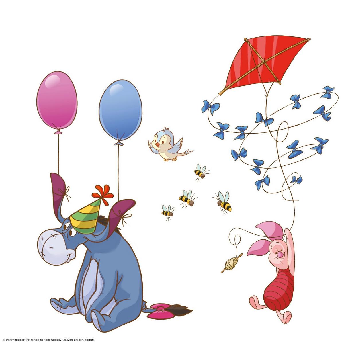 FENSTERBILD Winnie The Pooh - Multicolor, LIFESTYLE, Kunststoff (31/31cm)