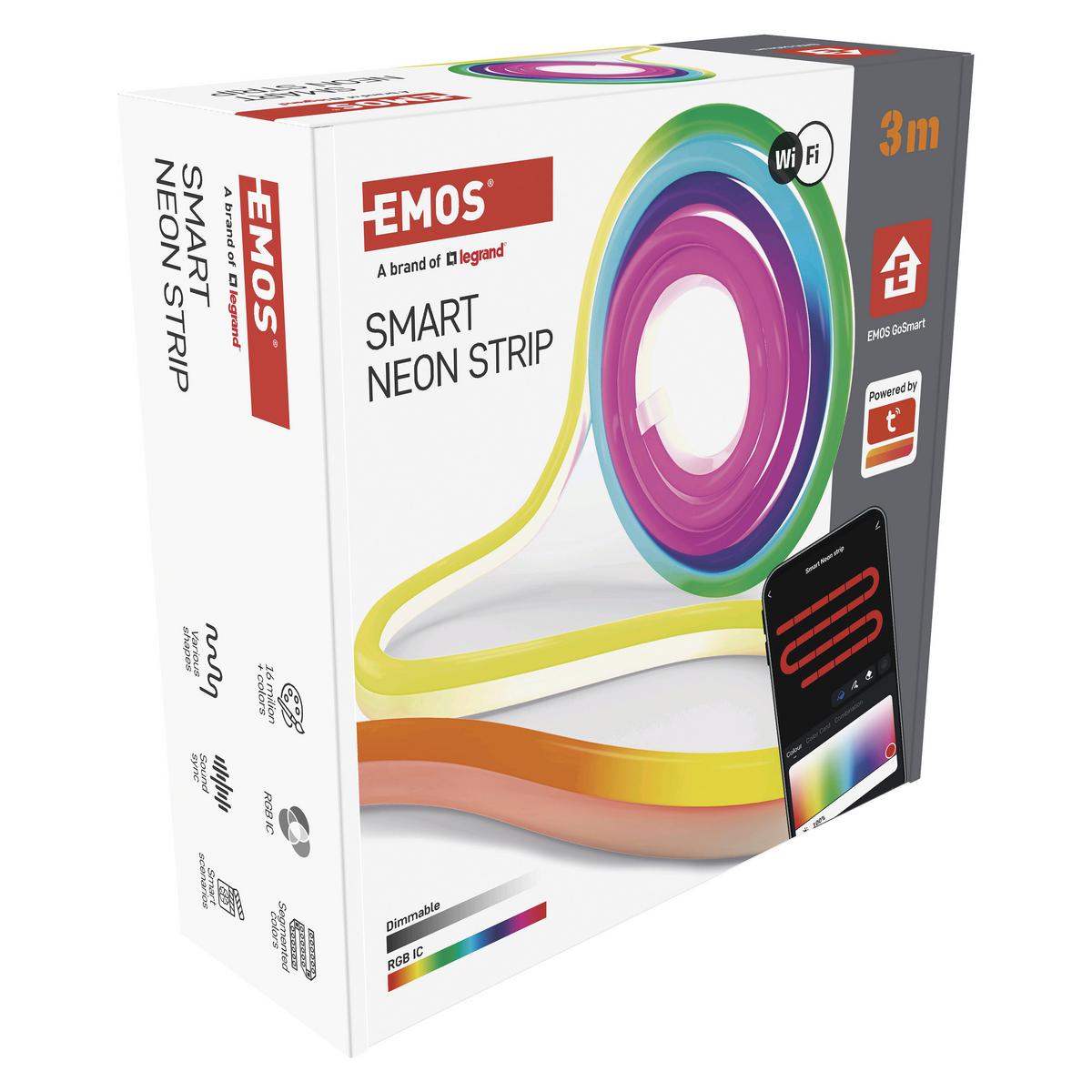 Rugalmas Led Szalag Gosmart Kb. 3m - többszínű, Basics, műanyag (300cm)