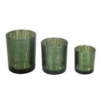 Windlicht Sandy - Mintgrün, KONVENTIONELL, Glas (8,8/10cm) - Luca Bessoni