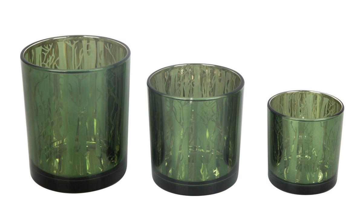 Windlicht Sandy - Mintgrün, KONVENTIONELL, Glas (8,8/10cm) - Luca Bessoni