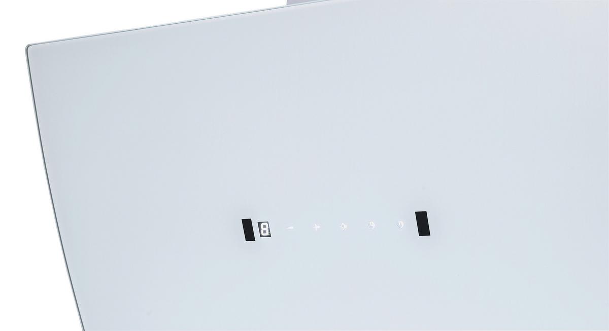 Dunstabzugshaube Respekta Selia 60 cm - Weiß, Trend, Glas/Metall (60/78-116/40,8cm) - Respekta