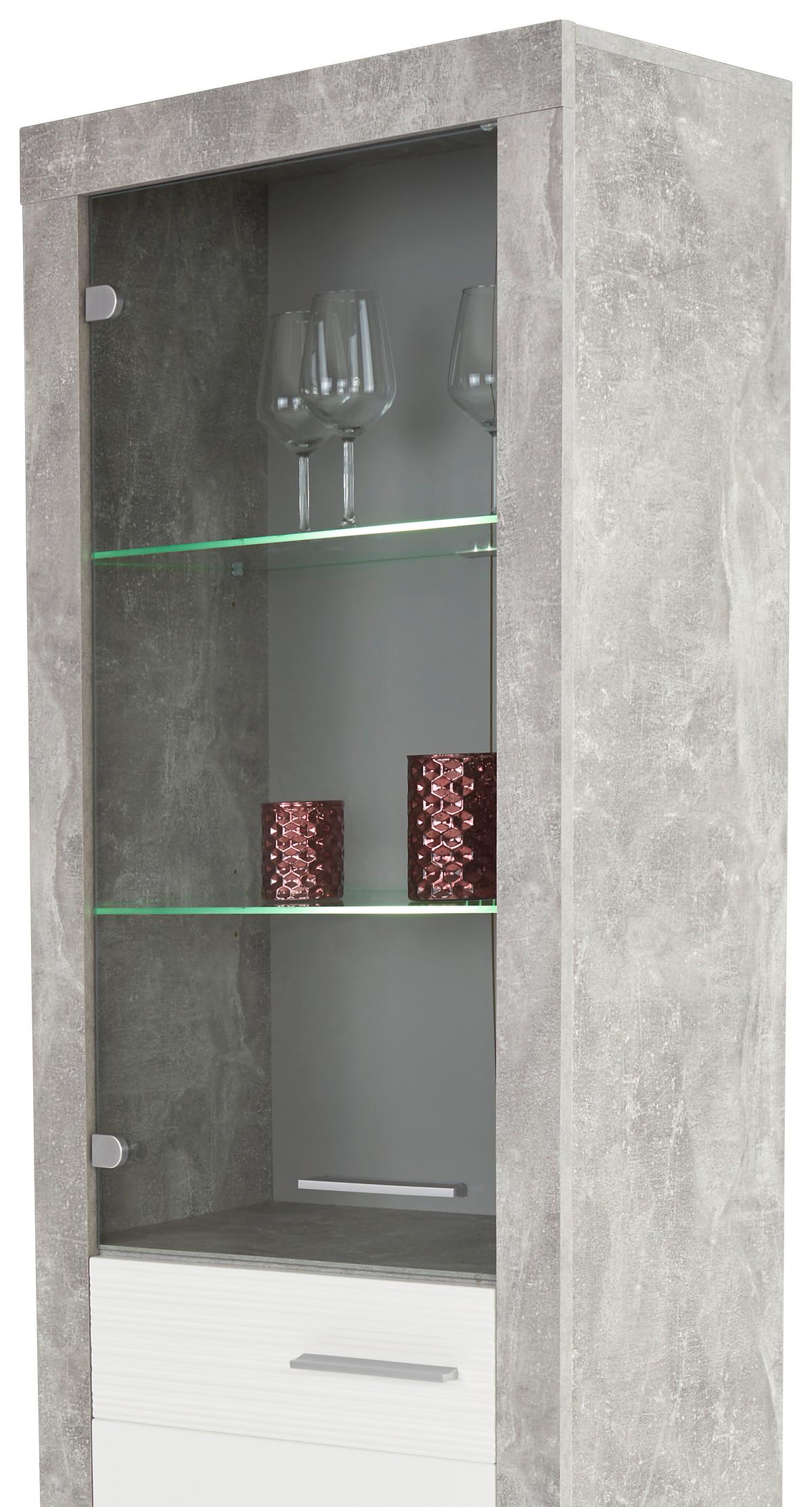 Odporúčaná kombinácia MALTA - BETON 7 - sivá/biela, Modern, kompozitné drevo/plast (345/197/42cm)