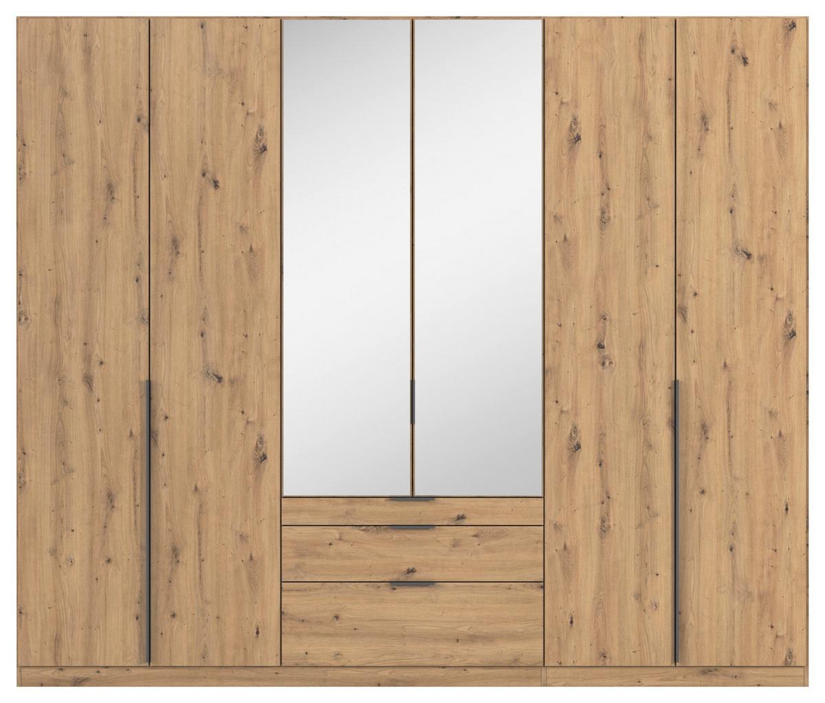 Drehtürenschrank Alabama Eiche Dekor B: 271 Cm - Eiche Artisan, MODERN, Holzwerkstoff (271/229/54cm) - Rauch Möbel