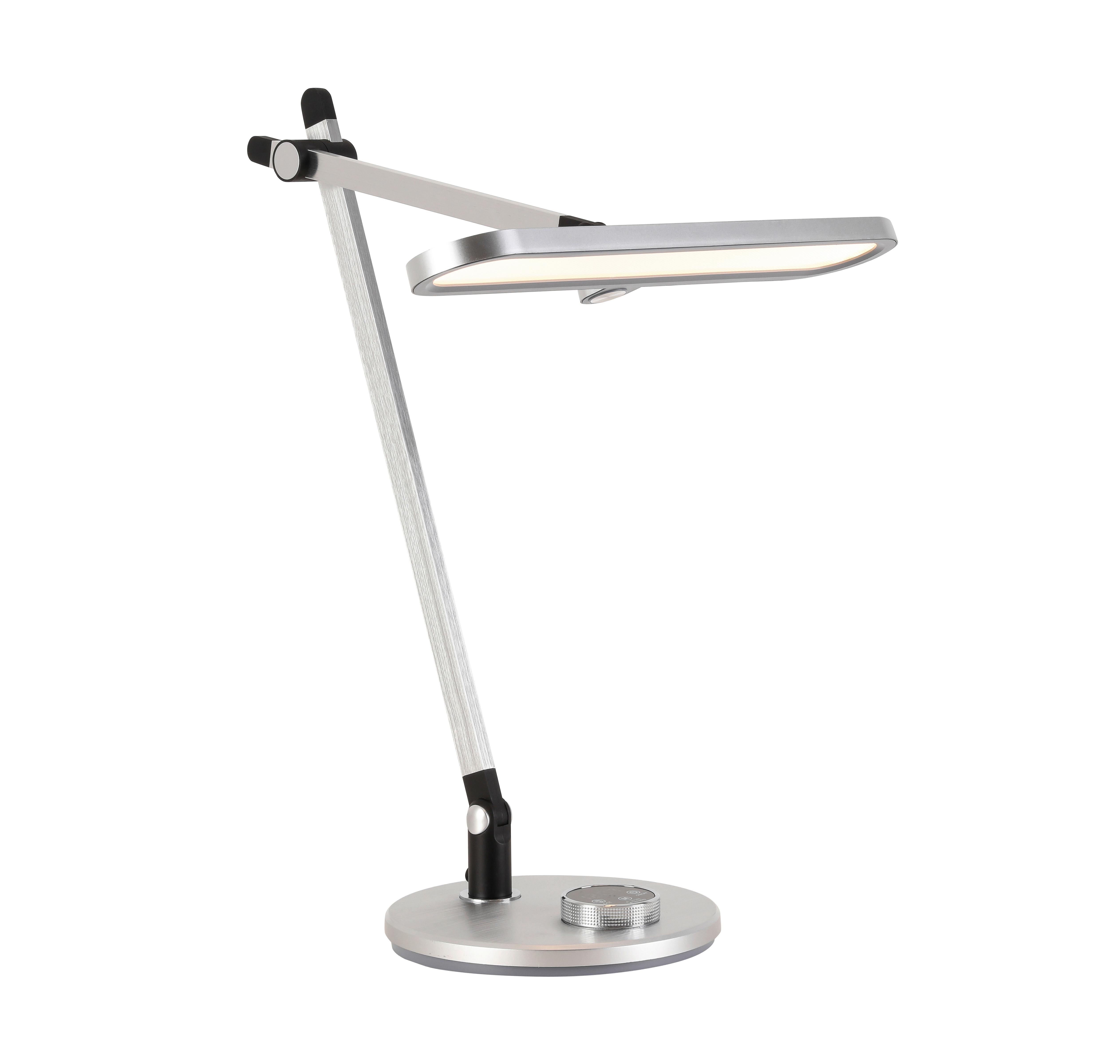 Stolná LED lampa MIMI, V:20cm - čierna/hliníková, Modern, kov/plast (37/20/53cm) - Modern Living