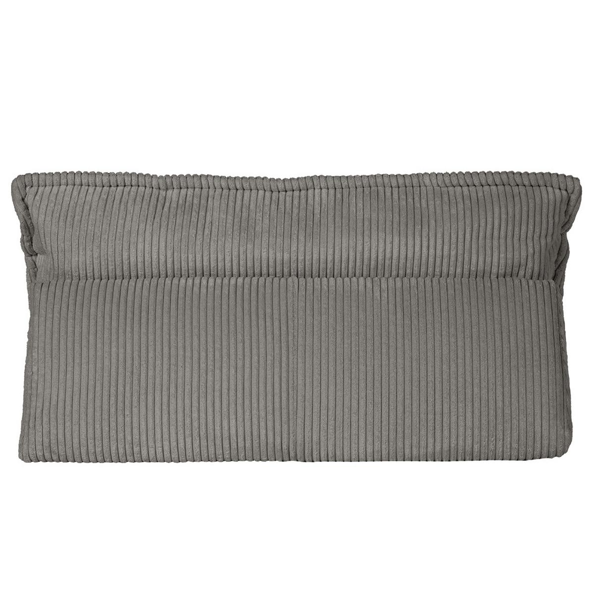 Rückenkissen Cordy, Anthrazit B: 83 Cm - Anthrazit, MODERN, Textil (83/25/42cm) - Trendmanufaktur