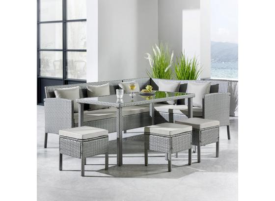 Sedací Souprava Adriana - šedá, Moderní, kov/textil - Mömax modern living Sedací Souprava Adriana - šedá, Moderní, kov/textil - Mömax modern living