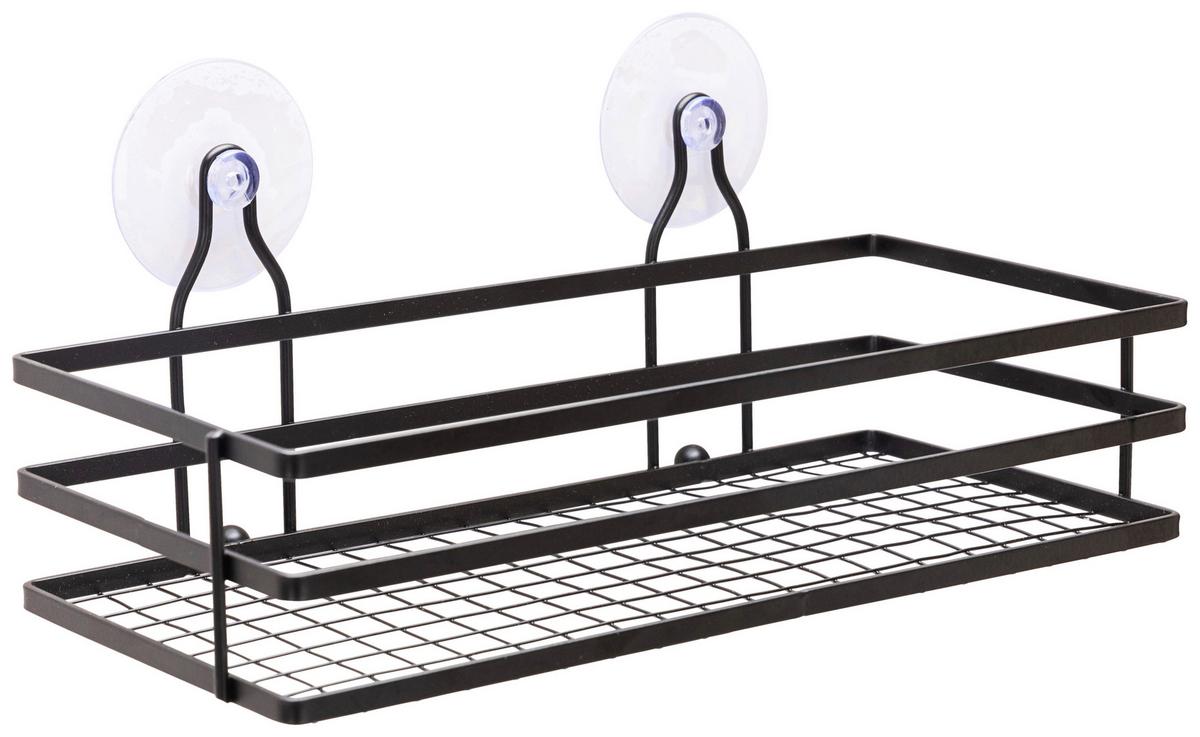 Duschregal Napoli 1 B9922482-4 - Schwarz, KONVENTIONELL, Metall (25/11,5/10cm) - Ondega