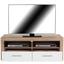 Tv Díl Malta - bílá/barvy dubu, Moderní, dřevo (128/50/42cm) Tv Díl Malta - bílá/barvy dubu, Moderní, dřevo (128/50/42cm)